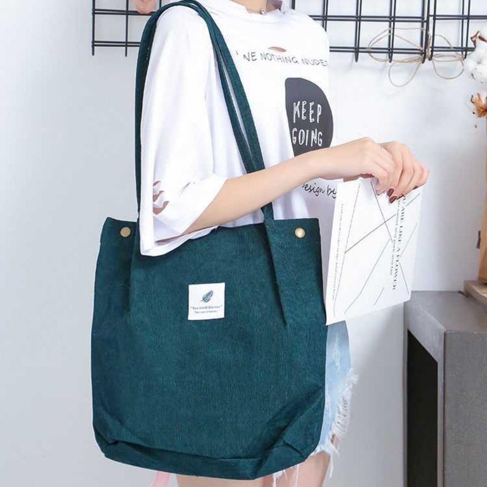 【JDUDS】日系文青簡約帆布包 / 手提包 / 水桶包 - 多色任選 日系 百搭 水桶包 帆布包 手提包-細節圖3