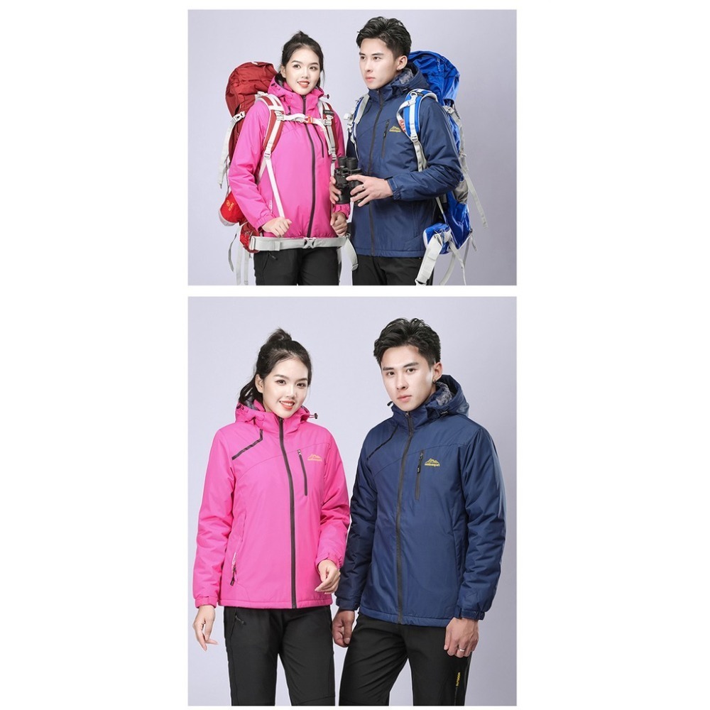 【JDUDS】加絨款衝鋒外套(男女)防風防水衝鋒連帽外套 - 多色可選 (附發票)-細節圖2