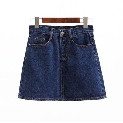 【JDUDS】高腰A字裙包臀 牛仔半身裙短裙牛仔傘裙女 學院風  顯瘦 韓版 顯瘦-規格圖10