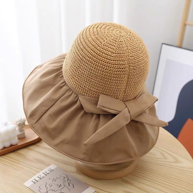 【JDUDS】夏日防曬編織遮陽草帽  遮陽帽 黑膠漁夫帽 沙灘草帽 造型編織草帽-規格圖9