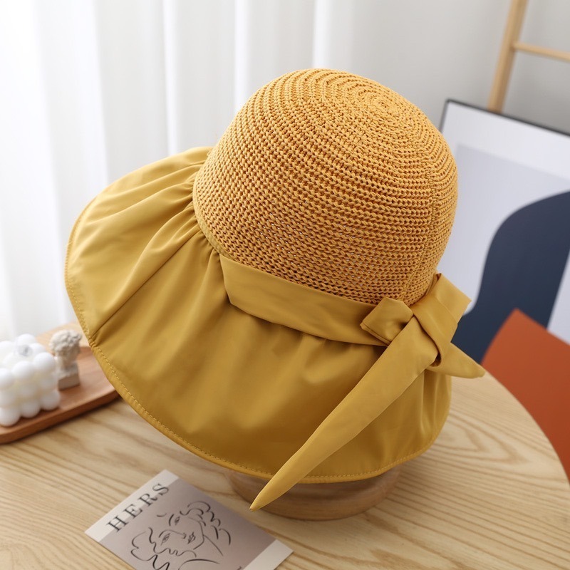 【JDUDS】夏日防曬編織遮陽草帽  遮陽帽 黑膠漁夫帽 沙灘草帽 造型編織草帽-規格圖9