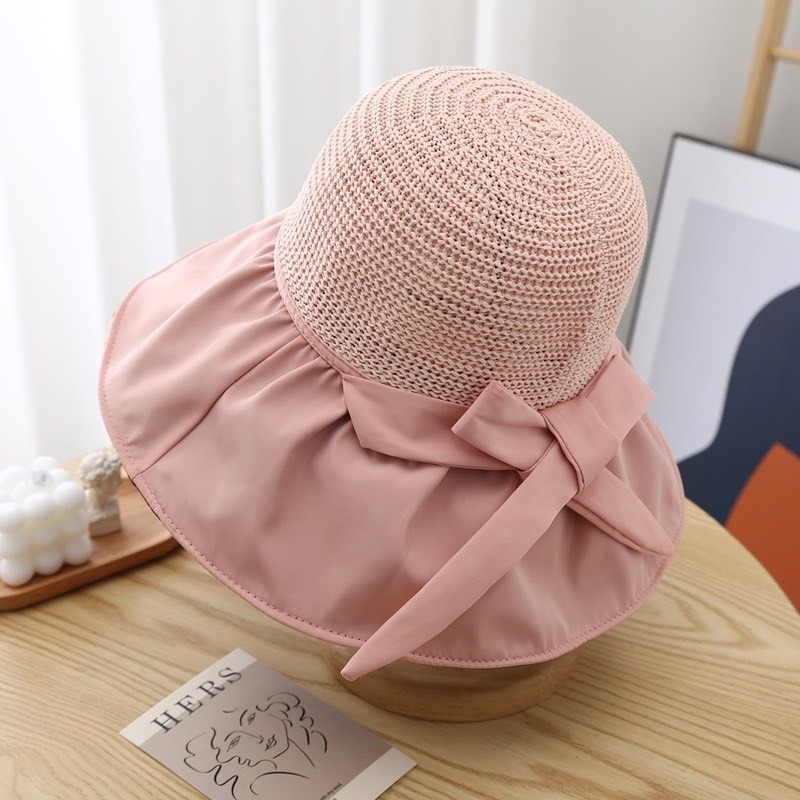 【JDUDS】夏日防曬編織遮陽草帽  遮陽帽 黑膠漁夫帽 沙灘草帽 造型編織草帽-規格圖9