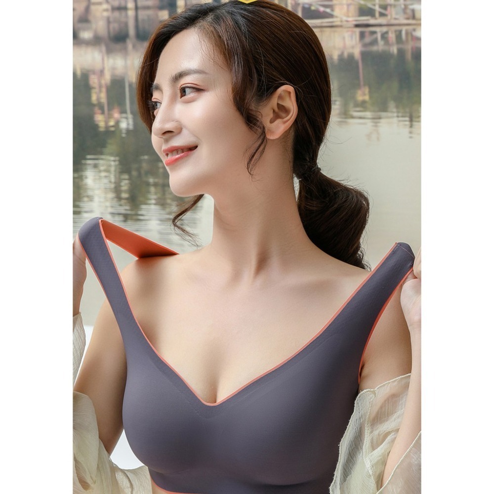 【JDUDS】乳膠內衣零觸感 背心/排扣 無痕無鋼圈 文胸集中聚攏運動睡眠-細節圖8