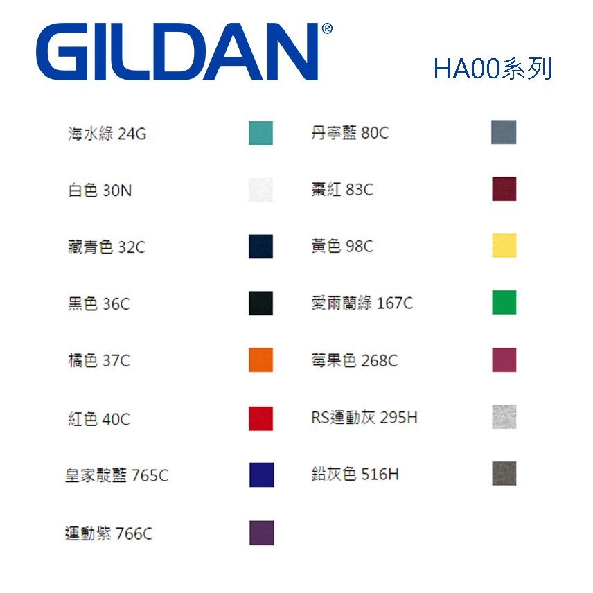 GILDAN正規 美國棉 重磅素T 短袖上衣 6.1oz HA00-細節圖2