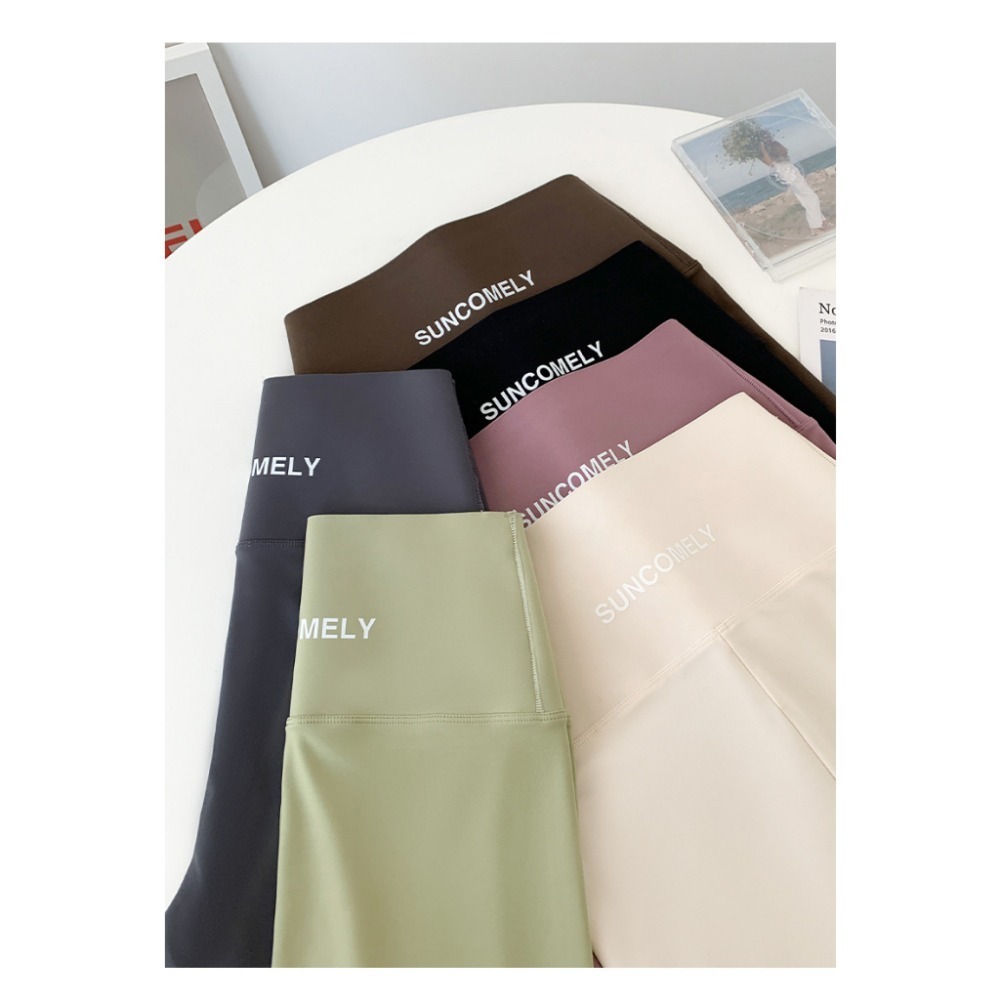 【JDUDS】瑜珈鯊魚褲 高腰收腹顯提臀芭比褲  提臀緊身褲 瑜珈九分褲-細節圖4