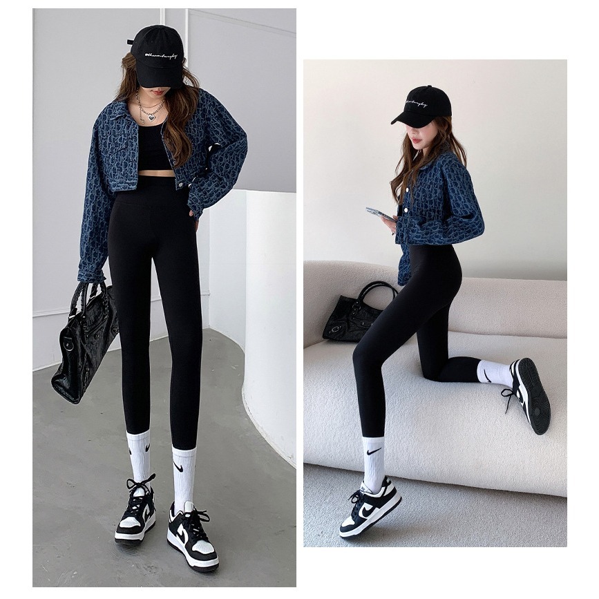 【JDUDS】瑜珈鯊魚褲 高腰收腹顯提臀芭比褲  提臀緊身褲 瑜珈九分褲-規格圖9