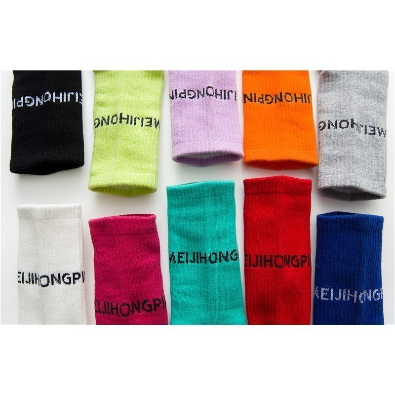 【7-ELEVEN 門市團購】【JDUDS】女款潮流字母長襪(1組5雙) 中筒襪 長襪 潮流單品 女襪 潮流襪 襪子-細節圖10