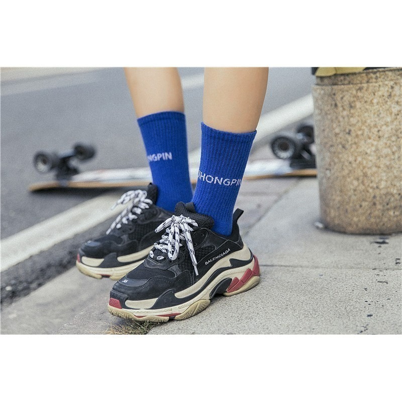 【限時購】【JDUDS】女款潮流字母長襪(1組5雙) 中筒襪 長襪 潮流單品 女襪 潮流襪 襪子-細節圖6