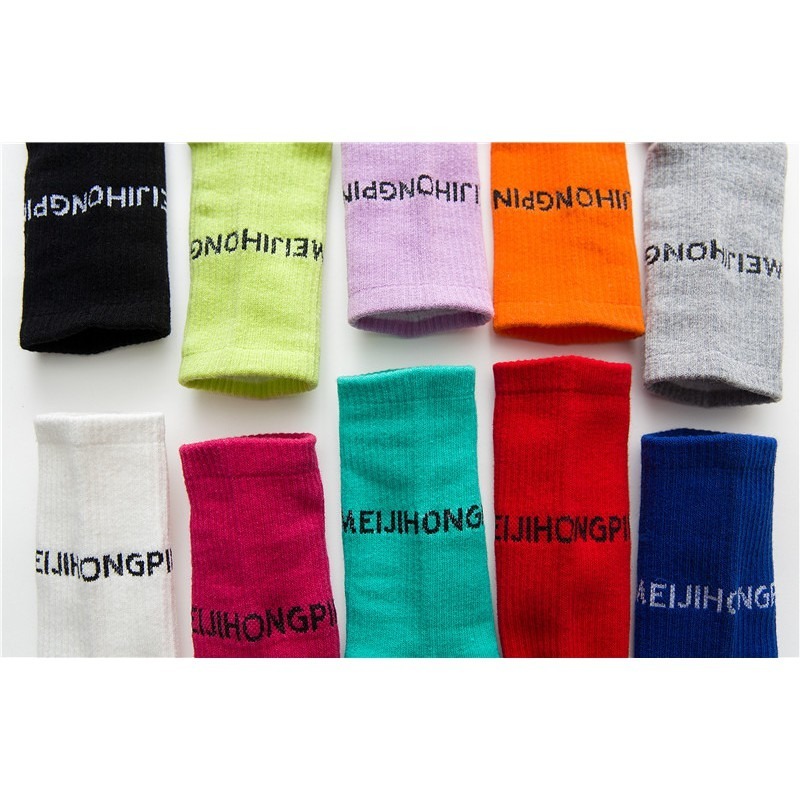 【JDUDS】女款潮流字母長襪 中筒襪 長襪 潮流單品 流行 女襪 潮流襪 襪子-細節圖9