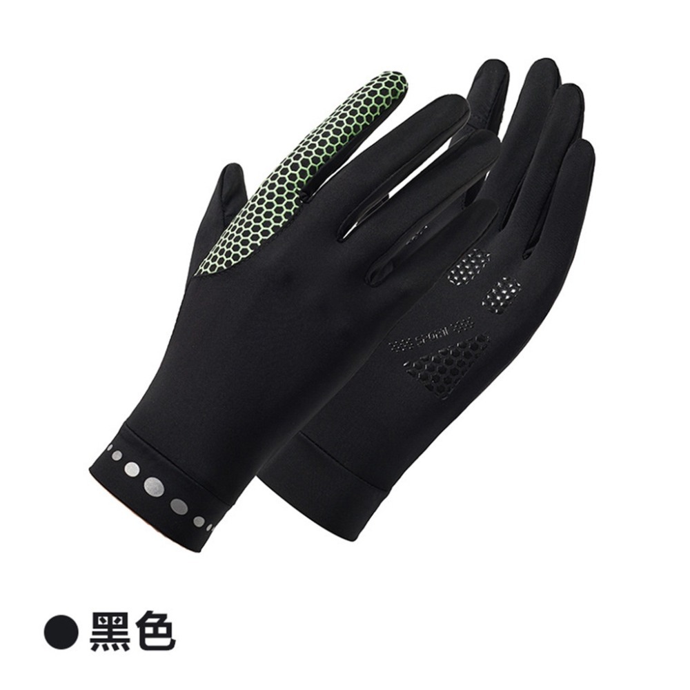 【JDUDS】輕薄冰絲觸瓶防曬手套 透氣露指防滑手套 機車手套 機車防曬手套 運動手套 露趾防滑-細節圖3