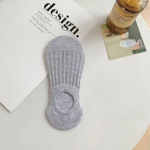 【JDUDS】棉質隱形船襪 冰絲襪 淺口船型隱形襪防滑點膠 防脫落360度矽膠防滑 襪子-規格圖7
