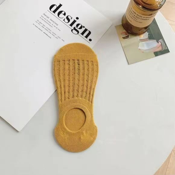 【JDUDS】棉質隱形船襪 冰絲襪 淺口船型隱形襪防滑點膠 防脫落360度矽膠防滑 襪子-規格圖7