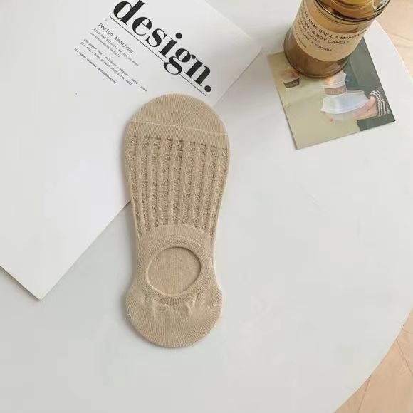 【JDUDS】棉質隱形船襪 冰絲襪 淺口船型隱形襪防滑點膠 防脫落360度矽膠防滑 襪子-規格圖7