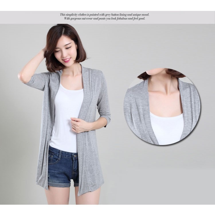 【JDUDS】口袋款莫代爾 防曬衣 中長版 防曬外套 雙口袋 空調衣 薄外套 批發 商家-細節圖3