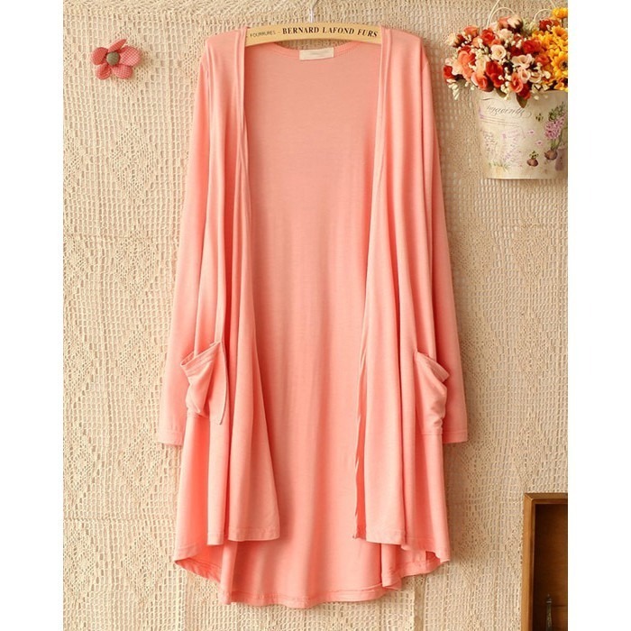 【JDUDS】口袋款莫代爾 防曬衣 中長版 防曬外套 雙口袋 空調衣 薄外套 批發 商家-細節圖7