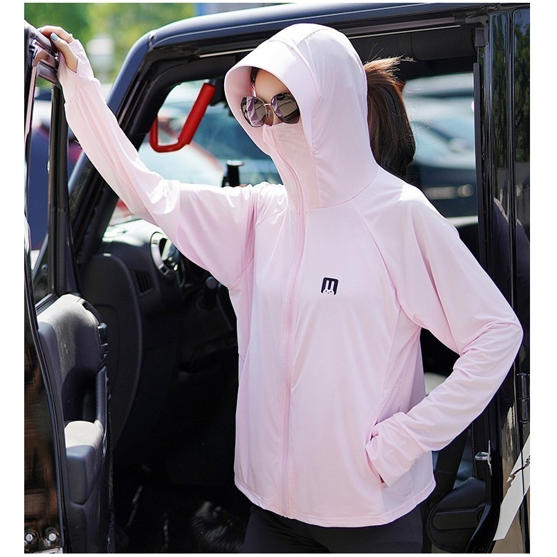 【JDUDS】冰絲防曬外套涼感外套兔子防曬外套大帽簷外套騎車防曬罩衫透氣外套輕薄款外套-細節圖6