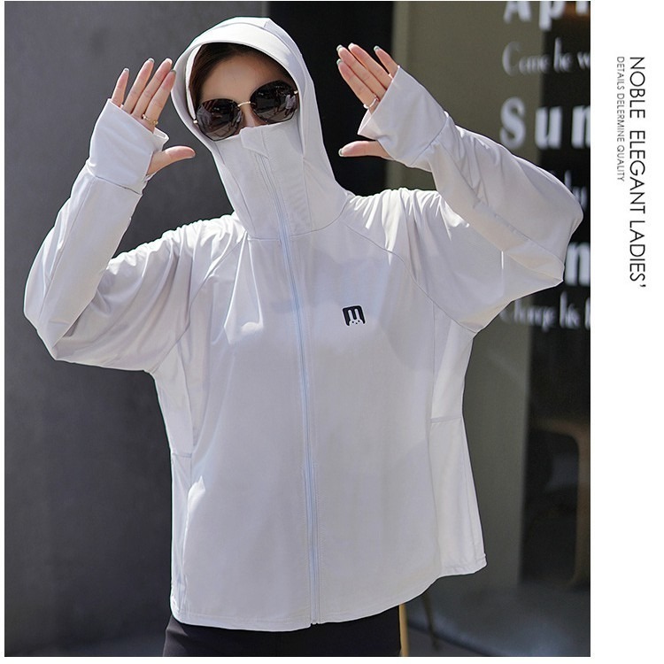 【JDUDS】冰絲防曬外套涼感外套兔子防曬外套大帽簷外套騎車防曬罩衫透氣外套輕薄款外套-細節圖7
