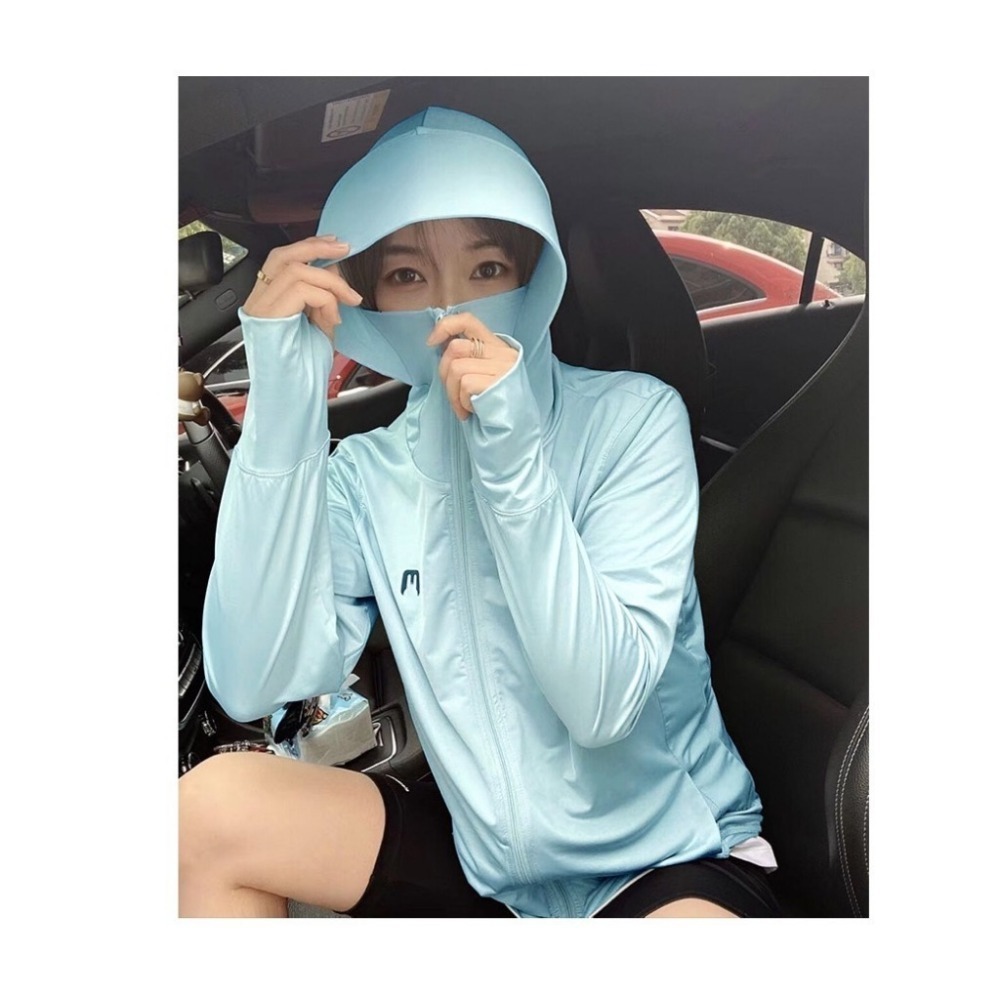 【JDUDS】冰絲防曬外套涼感外套兔子防曬外套大帽簷外套騎車防曬罩衫透氣外套輕薄款外套-規格圖9