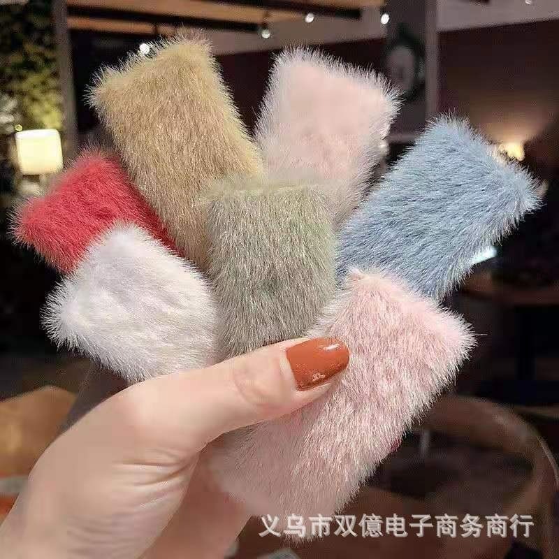 【JDUDS】可愛兔耳朵毛絨髮夾 洗臉/化妝/敷臉/運動 束髮 百搭秋冬款頭帶髮飾-細節圖2