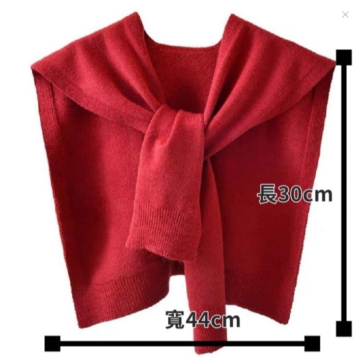 【JDUDS】日系包蕊紗針織披肩 薄款素色搭肩-細節圖10