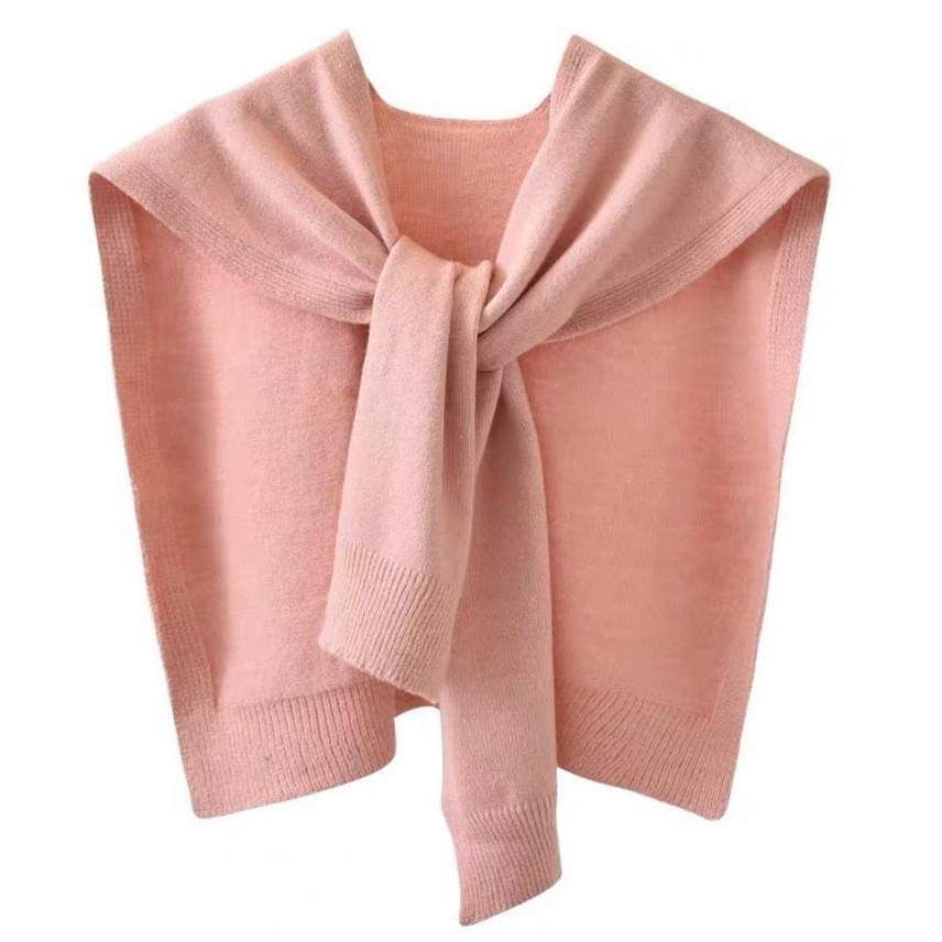 【JDUDS】日系包蕊紗針織披肩 薄款素色搭肩-規格圖10