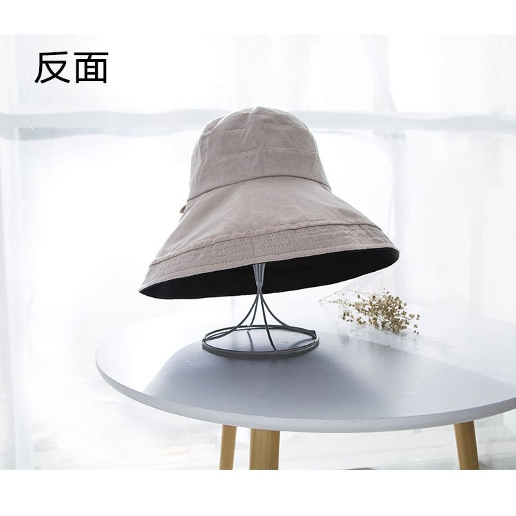 【JDUDS】雙面大邊遮陽漁夫帽 漁夫帽 遮陽帽 簡約時尚 夏天不怕曬-細節圖4