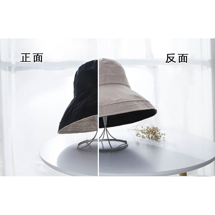 【JDUDS】雙面大邊遮陽漁夫帽 漁夫帽 遮陽帽 簡約時尚 夏天不怕曬-細節圖5