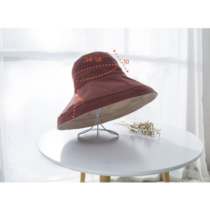【JDUDS】雙面大邊遮陽漁夫帽 漁夫帽 遮陽帽 簡約時尚 夏天不怕曬-細節圖10