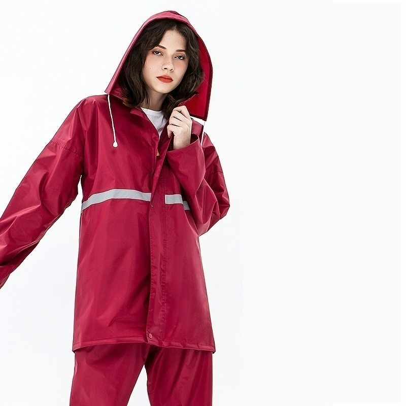 【7-ELEVEN門市團購】【加強版無滲透】雙層加厚 兩件式雨衣 雨衣套裝 雨衣 雨褲 防雨反光機車雨衣 防水防風的-規格圖8