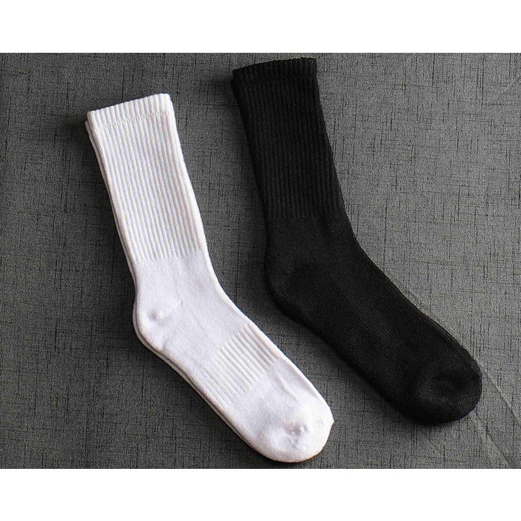 【JDUDS】 毛巾襪( 單入組)兩色 運動襪 毛巾底 長襪 襪子 毛巾襪 中長襪 厚長襪 襪子-細節圖3