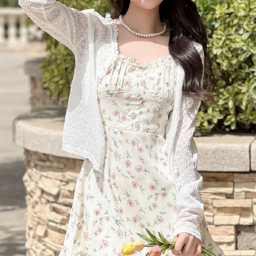 【JDUDS】氣質仙女鈕扣鏤空披肩罩衫 輕薄小外套披肩罩衫 短版小外套-細節圖5