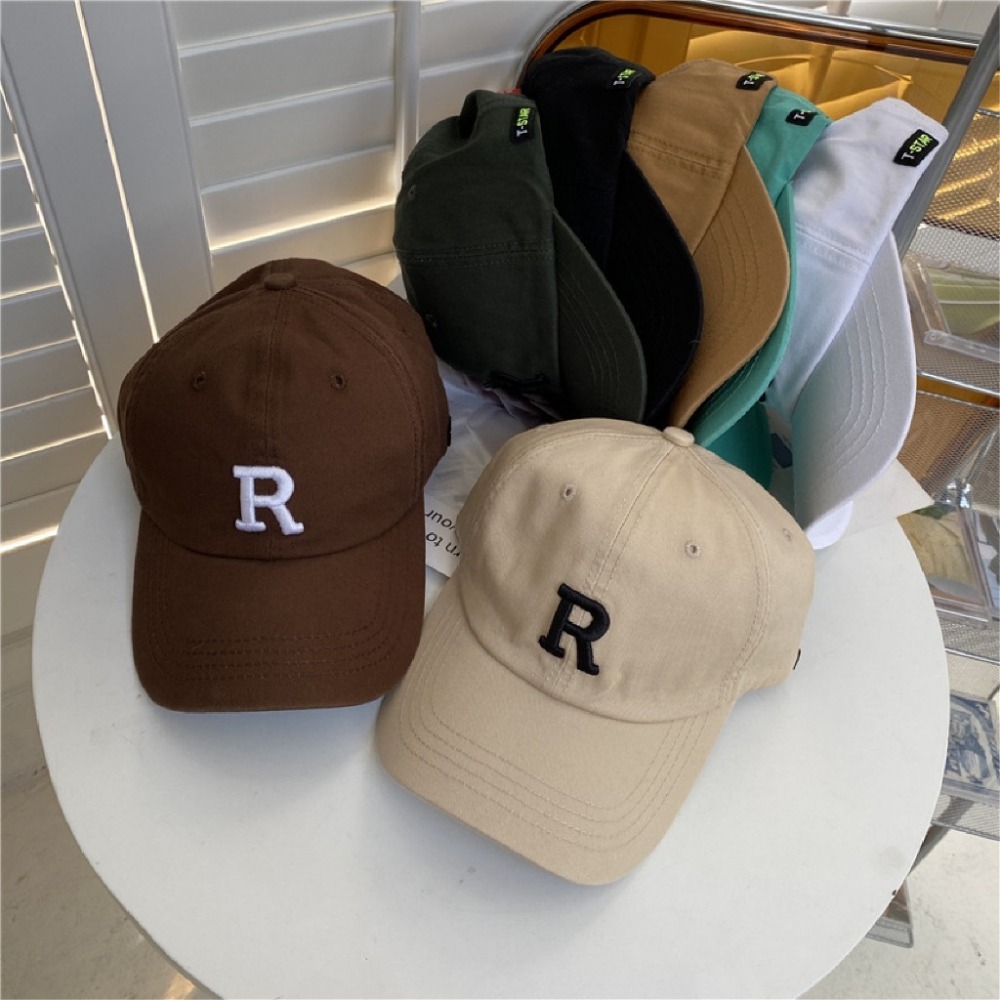 【JDUDS】日系簡約休閒字母鴨舌帽 可調節棒球帽 字母老帽 多款顏色可選-細節圖2