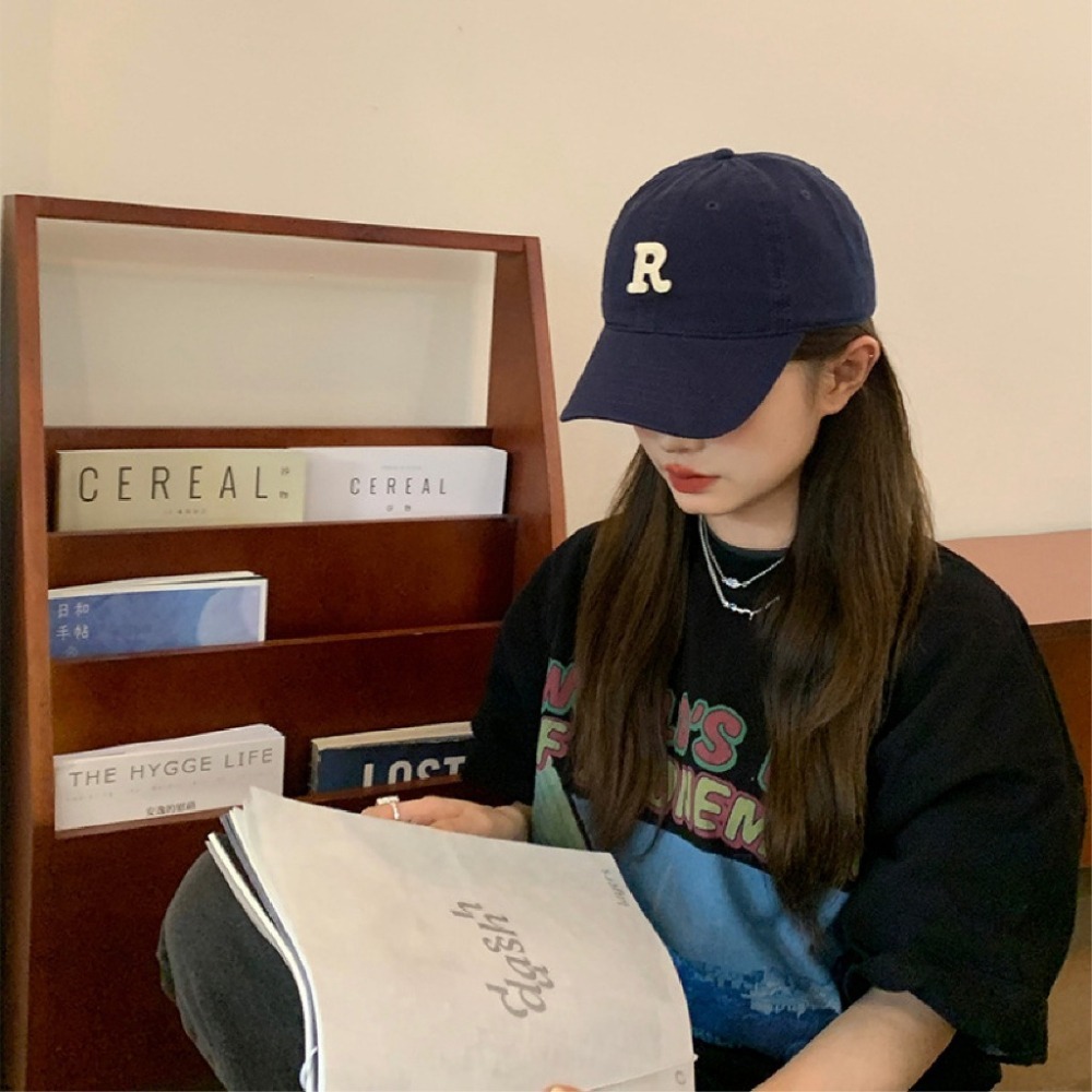 【JDUDS】日系簡約休閒字母鴨舌帽 可調節棒球帽 字母老帽 多款顏色可選-細節圖5