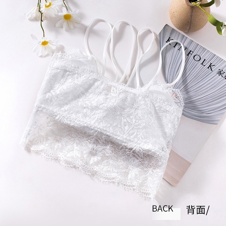 【JDUDS】法式蕾絲 性感繞頸雙細肩帶Bar背心 蕾細肩帶背心  鈕扣設計感 鈕扣設計感 舒適涼感露背打底小可愛-細節圖4