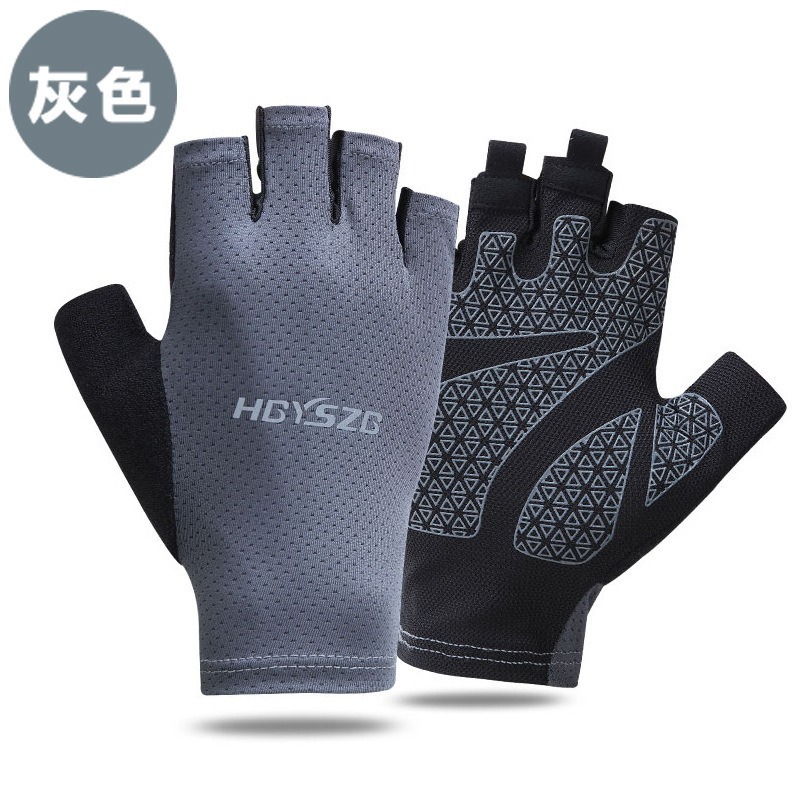 【JDUDS】  冰絲半指手套薄款止滑 反光透氣網孔運動手套 半指手套 手套-細節圖4