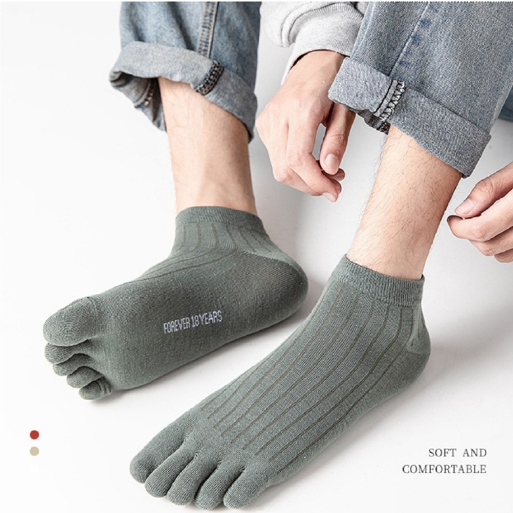 【JDUDS】夏季薄款五指短襪 短筒五指襪 分指襪 素色五指襪 五指踝襪 襪子-細節圖8