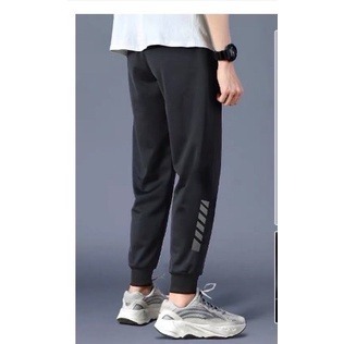 【JDUDS】拉力休閒長褲 寬鬆 束腳褲 條紋 舒適運動褲 束口縮口褲 抽繩 哈倫褲 附發票-細節圖2