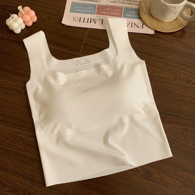 【JDUDS】女款方領無痕Bra背心 一體成型胸罩背心 性感無痕背心 無痕寬肩背心-細節圖8