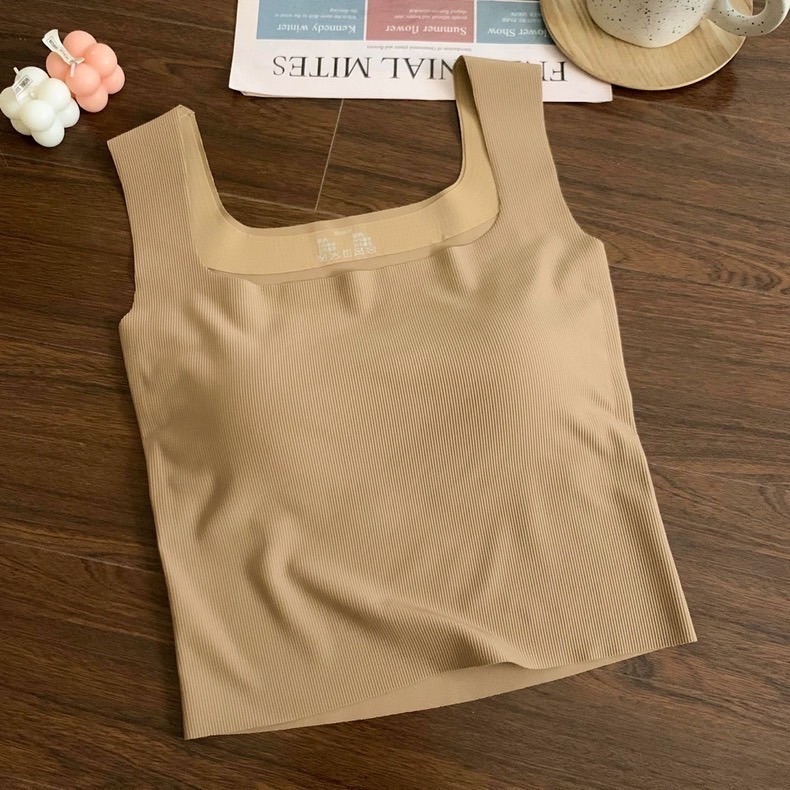 【JDUDS】女款方領無痕Bra背心 一體成型胸罩背心 性感無痕背心 無痕寬肩背心-細節圖9