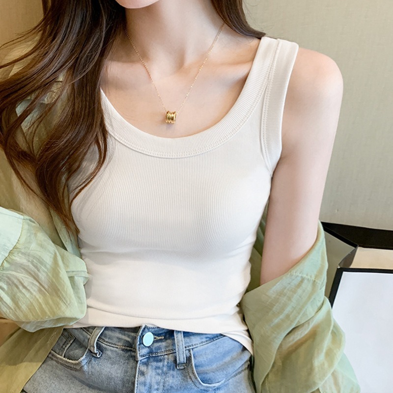 【JDUDS】可愛糖果色潮流ins修身顯瘦背心 糖果色背心 無袖上衣 女生背心 女內搭-規格圖7