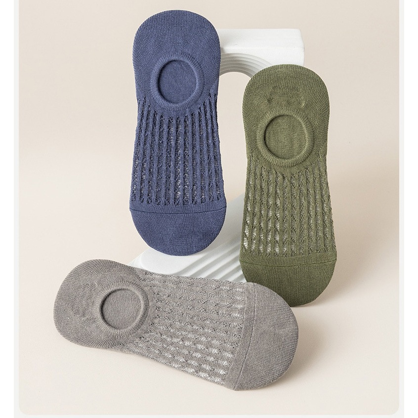 【JDUDS】 男款百搭簍空透氣淺口純色船襪薄款隱形襪  不掉跟 男士隱形襪 襪子-細節圖8