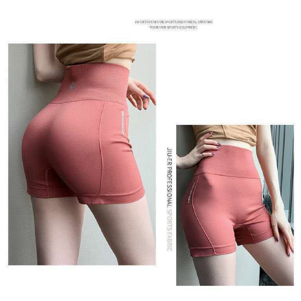 【JDUDS】 收腹彈力提臀紧身防走光速乾瑜珈運動褲 高腰緊身短褲 彈力舒適-細節圖2