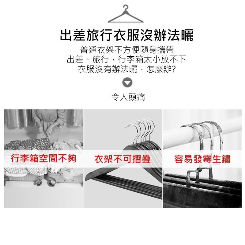 【JDUDS】旅行摺疊衣架 台灣折疊衣架 曬衣架 晾衣架 收納衣架 旅行衣架 衣架-細節圖4