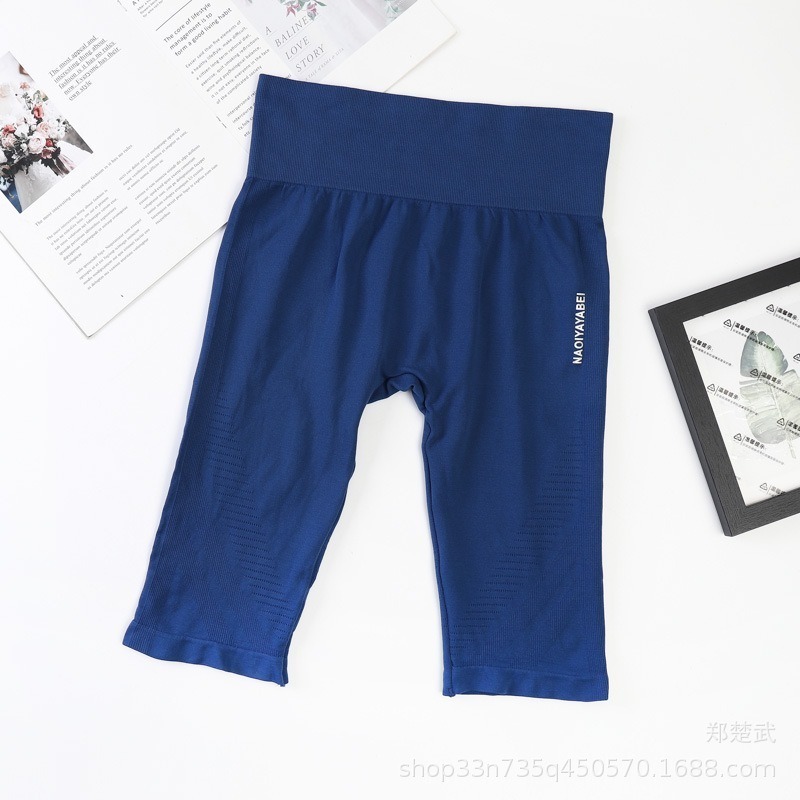 【JDUDS】 高腰瑜伽健身運動收腹提臀緊身彈性短褲  五分褲 高彈力收腹-規格圖9