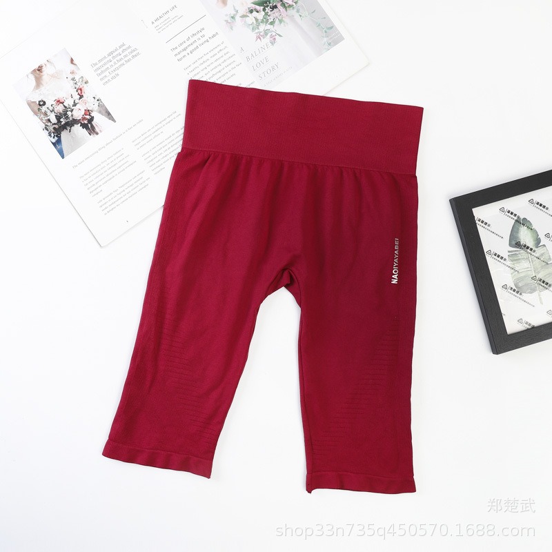 【JDUDS】 高腰瑜伽健身運動收腹提臀緊身彈性短褲  五分褲 高彈力收腹-規格圖9