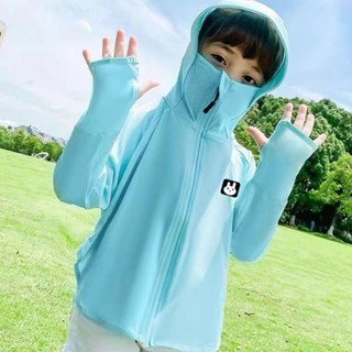 【JDUDS】 男女兒童冰絲防曬衣小兔子防曬服超薄透氣防紫外線超薄外套 小兔標防曬外套-規格圖9