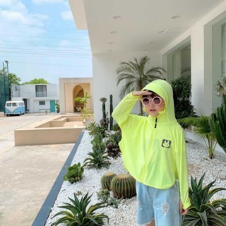 【JDUDS】 男女兒童冰絲防曬衣小兔子防曬服超薄透氣防紫外線超薄外套 小兔標防曬外套-規格圖9