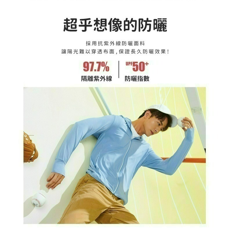 【限時購】男女冰絲涼感防曬外套外套 防曬外套 遮陽 連帽外套 情侶裝 男外套 女外套 運動外套 風衣-細節圖3