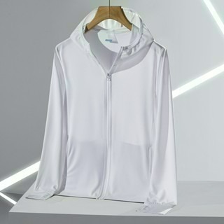【限時購】男女冰絲涼感防曬外套外套 防曬外套 遮陽 連帽外套 情侶裝 男外套 女外套 運動外套 風衣-規格圖9