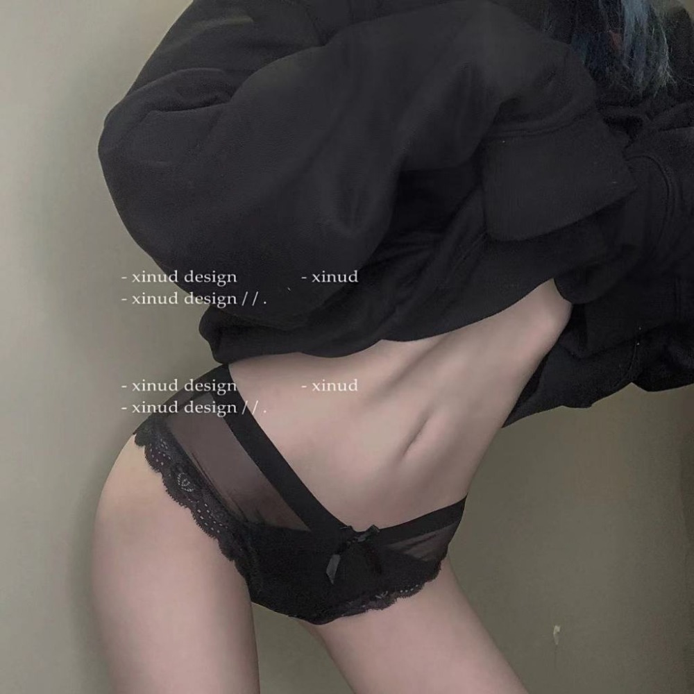 【JDUDS】 日系薄款網紗性感內褲 女低腰 純棉檔 透氣內褲 蝴蝶結 蕾絲三角褲 透膚內褲 性感內褲-規格圖9